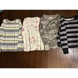 WOMEN's Long Sleeve Casual Shirts - 4 Pack